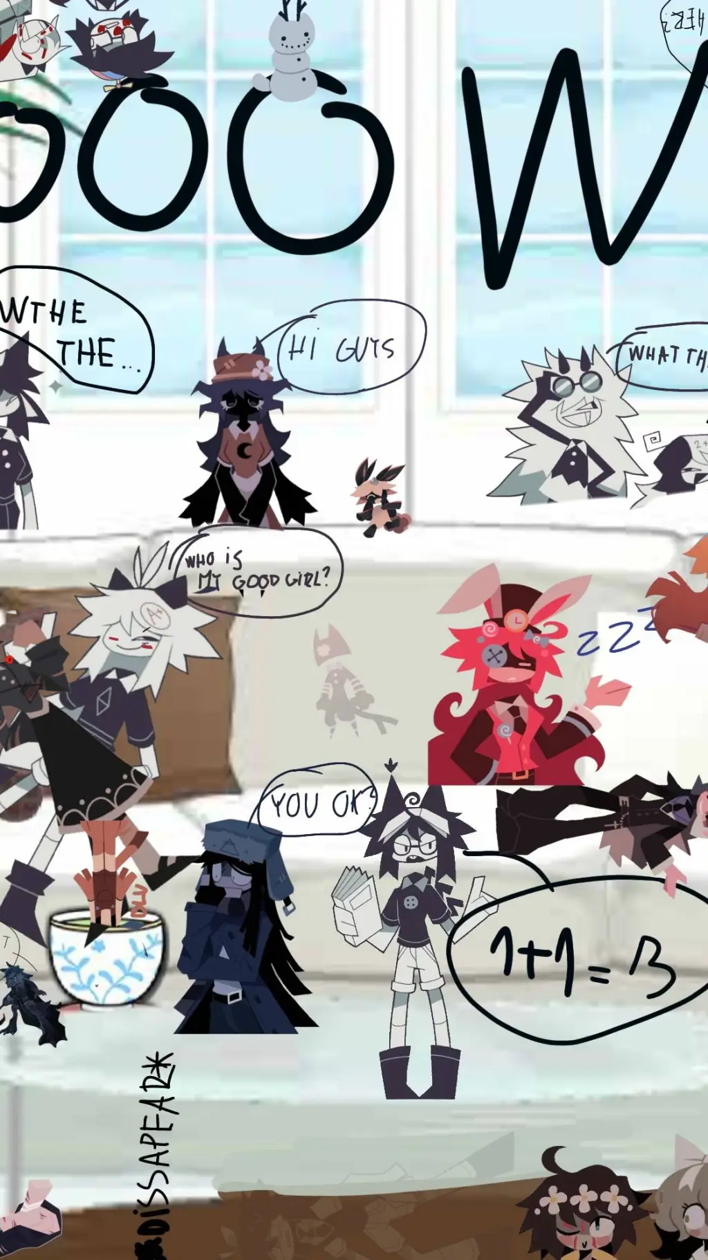 ai character: Cozy room background