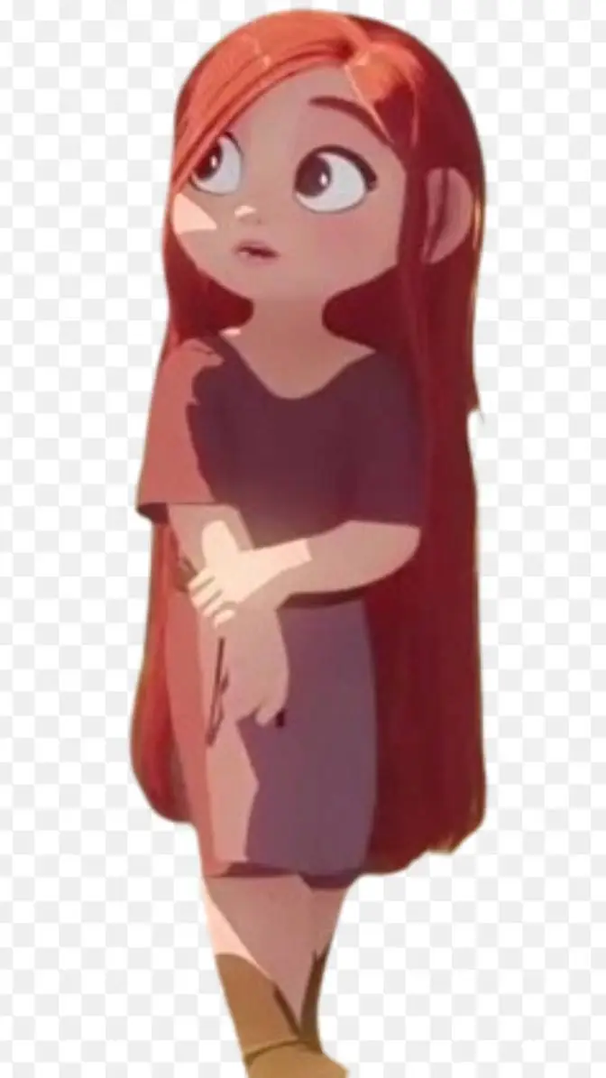 ai character: child nimona  background