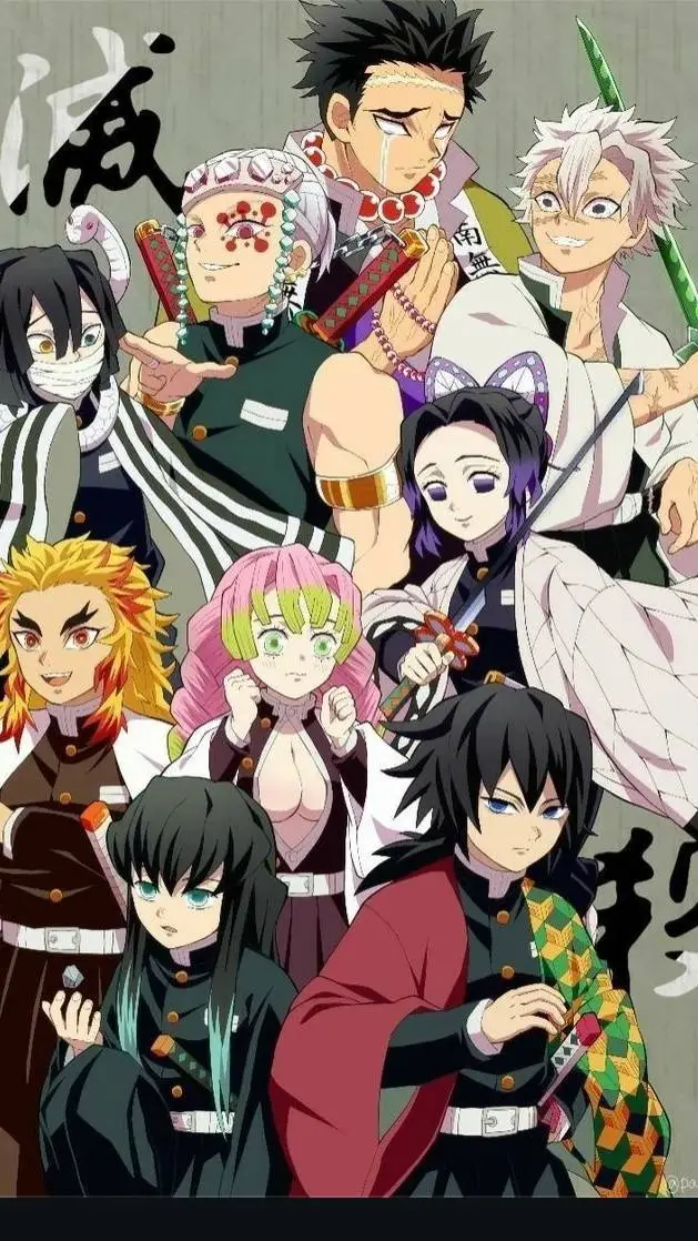 ai character: Kny Hashira background