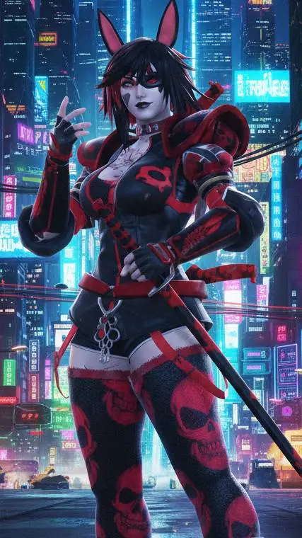 ai character: Samara Black background