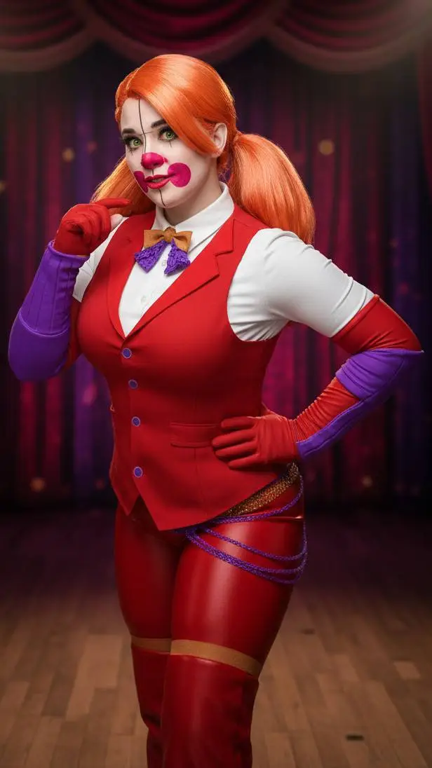 ai character: Agent Circus Baby background