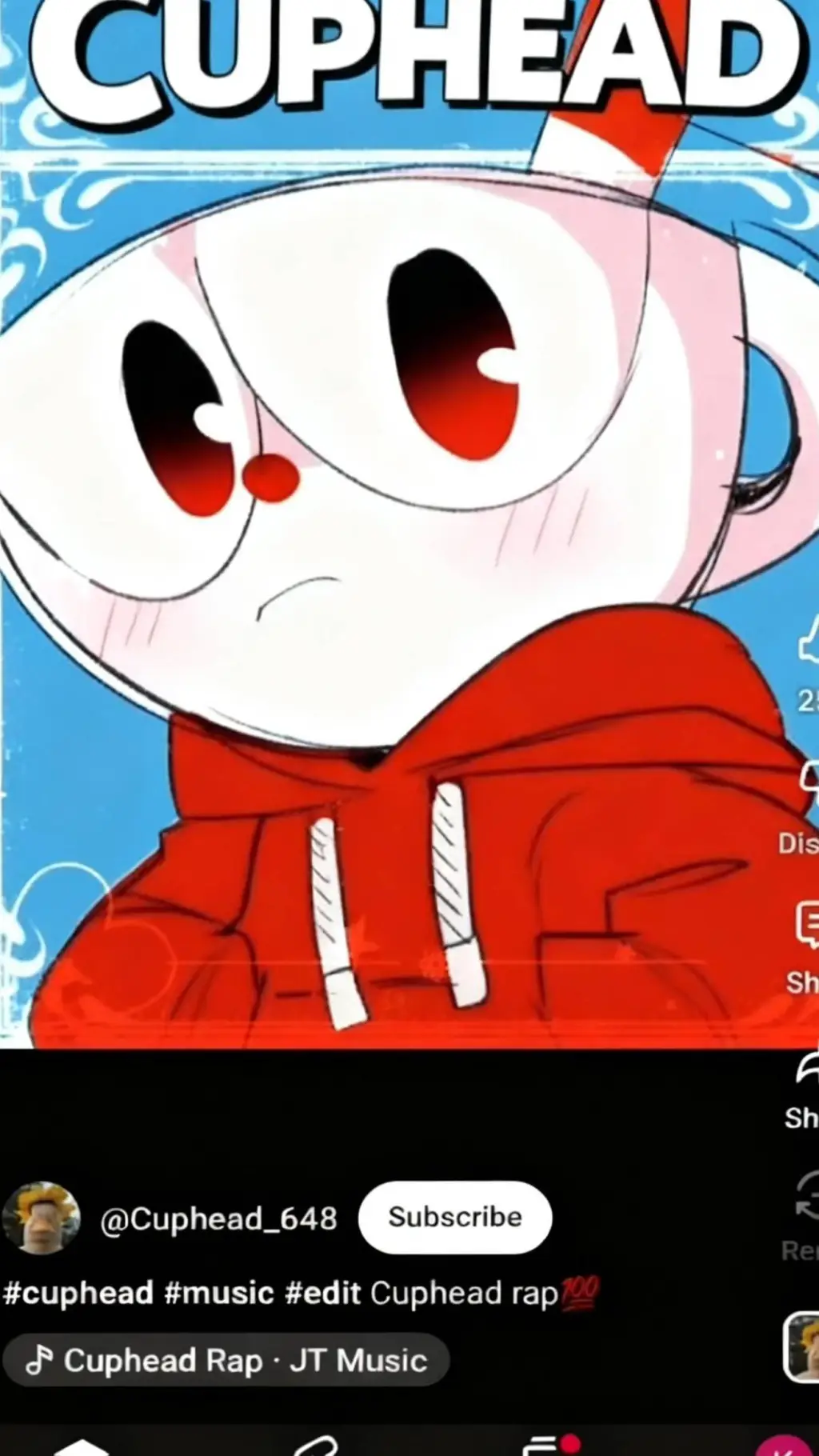 ai character: cuphead  background