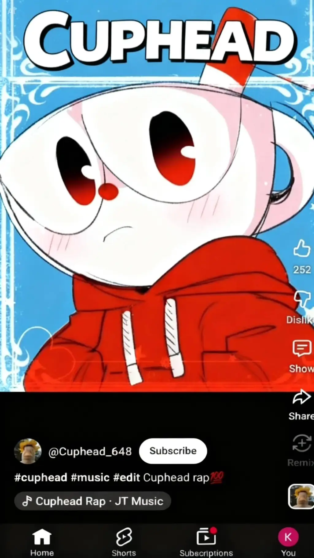 ai character: mugman hates u background