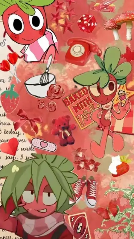 ai character: 🍓~sprout~🍓 background