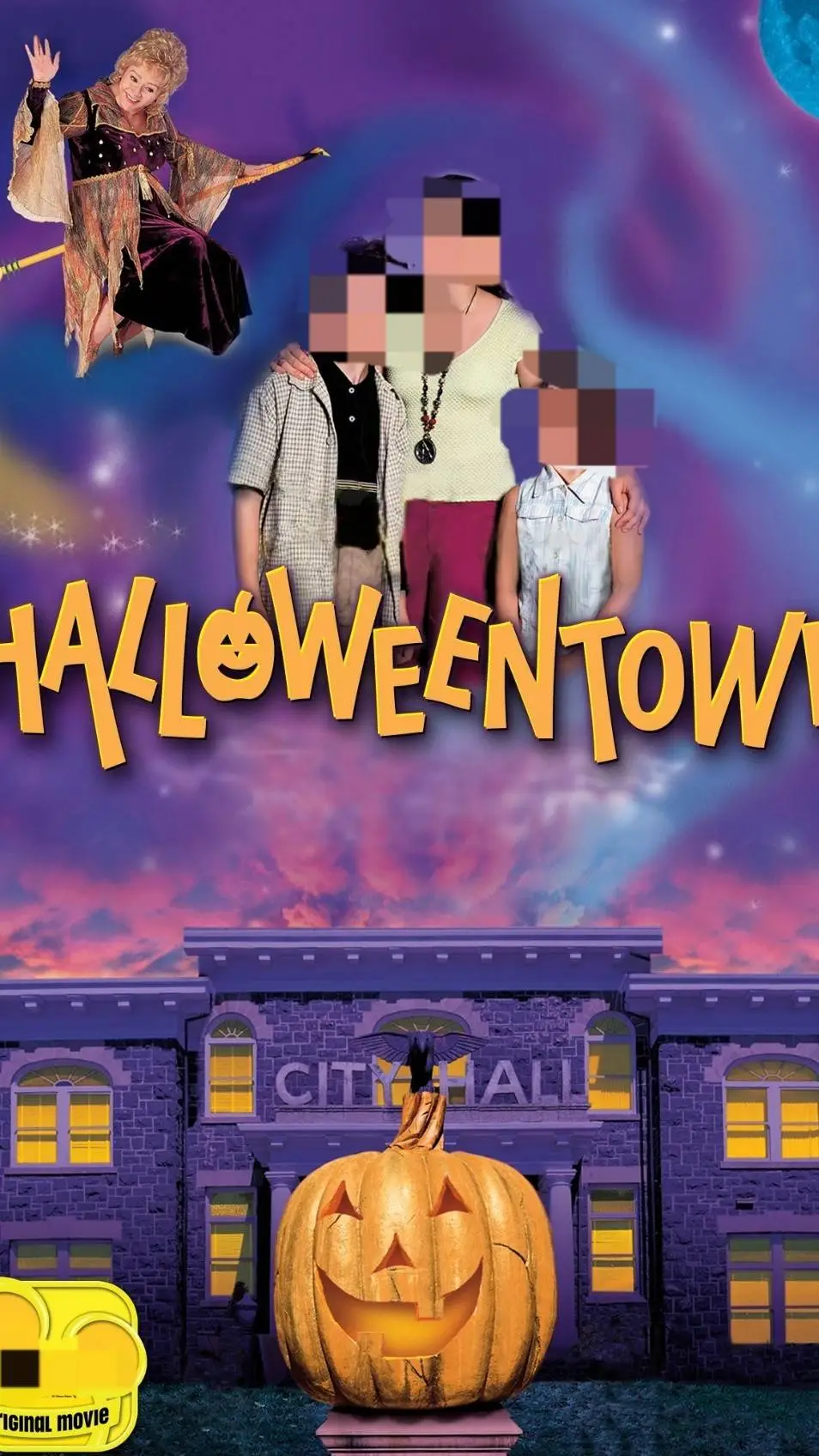 ai character: Halloweentown background