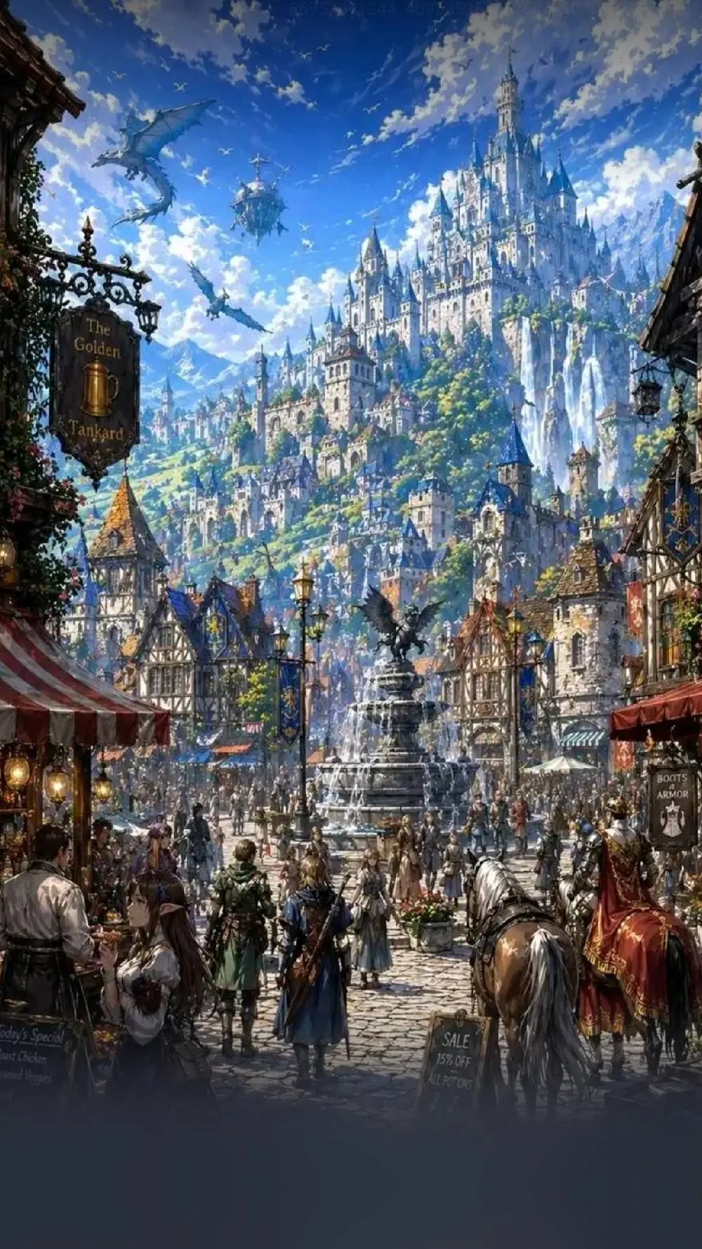 ai character: Split Domain background
