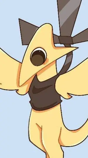 ai character: Yellow background