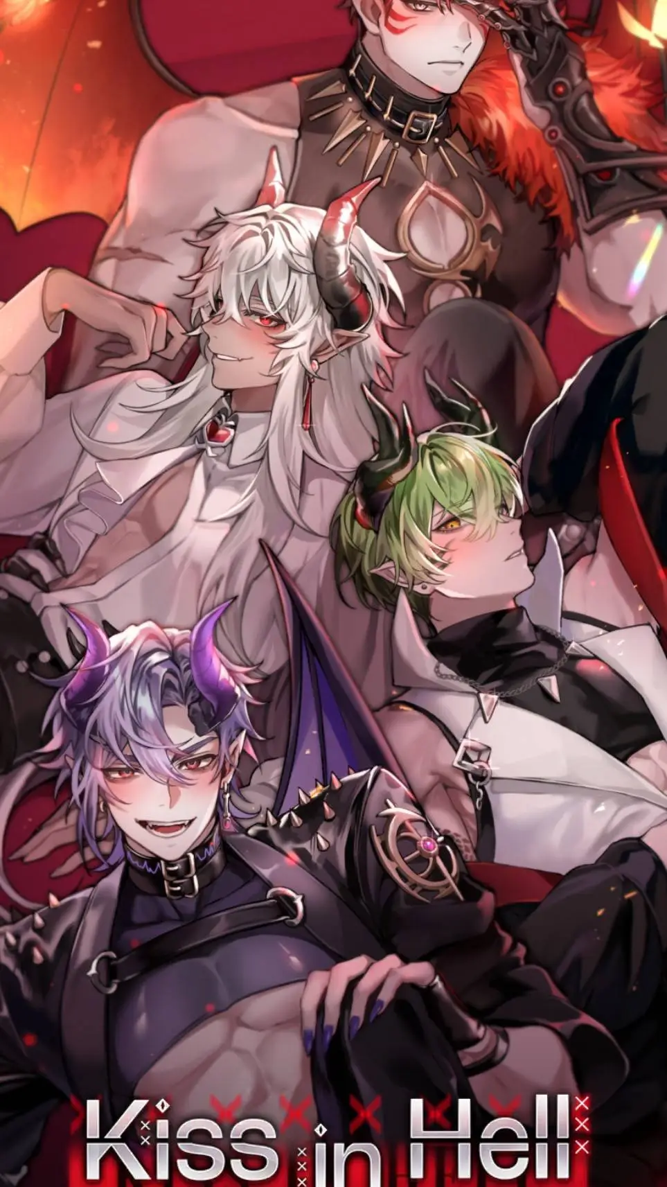 ai character: Kiss in hell background