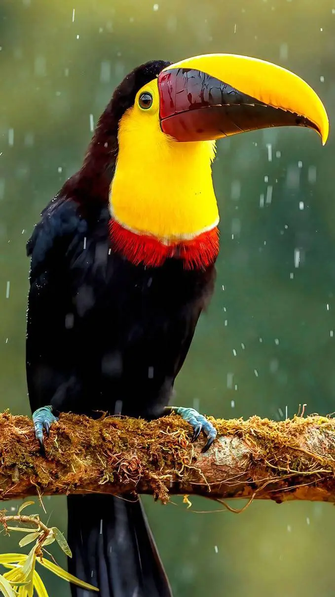 ai character: toucan background