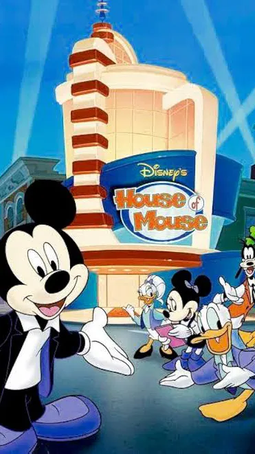 ai character: Disney the house   background