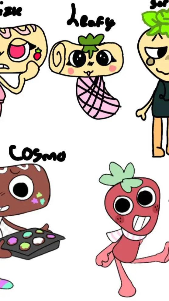 ai character: FRUITCAKE FAM background