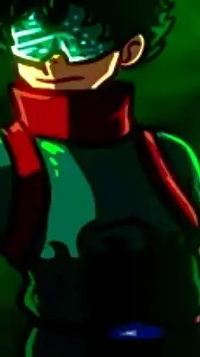 ai character: Izuku midoriya background