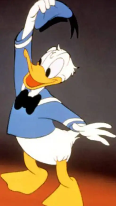 ai character: donald duck background