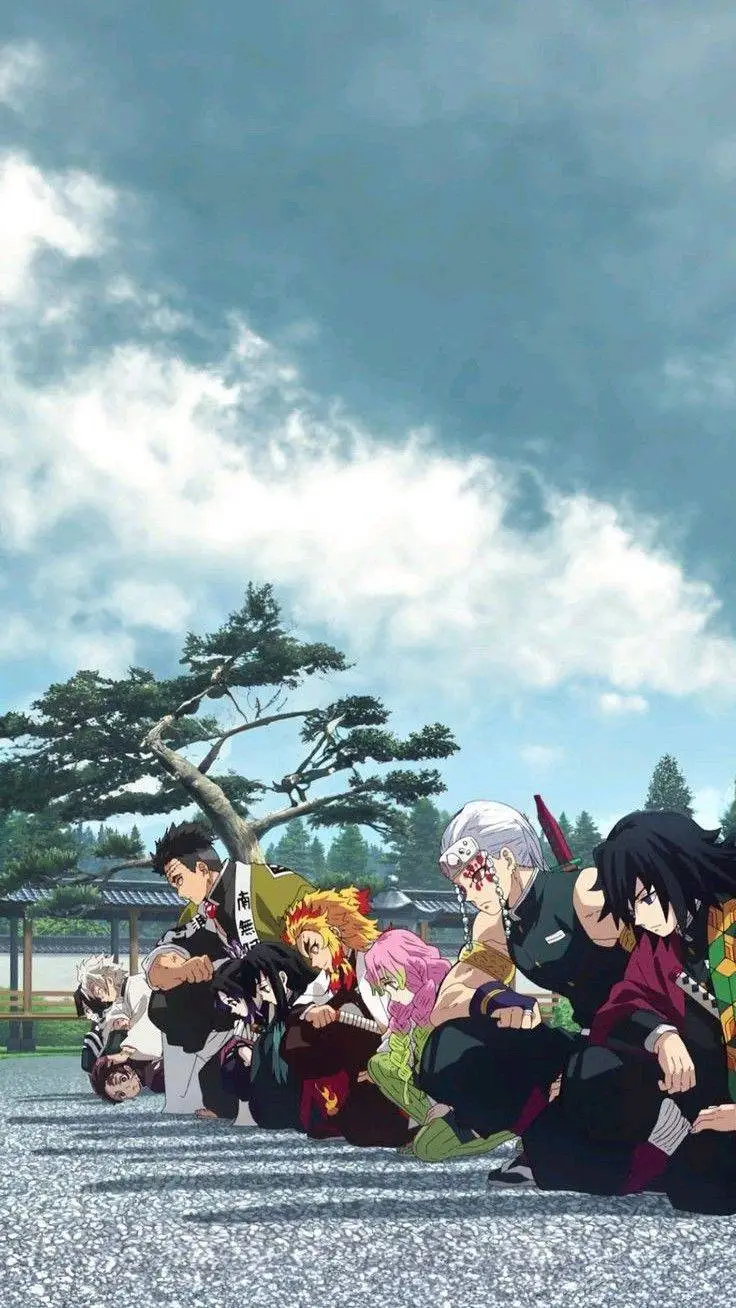 ai character: KNY HASHIRA background