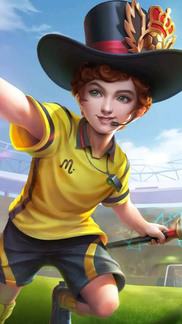 ai character: RefereeHarley mlbb background