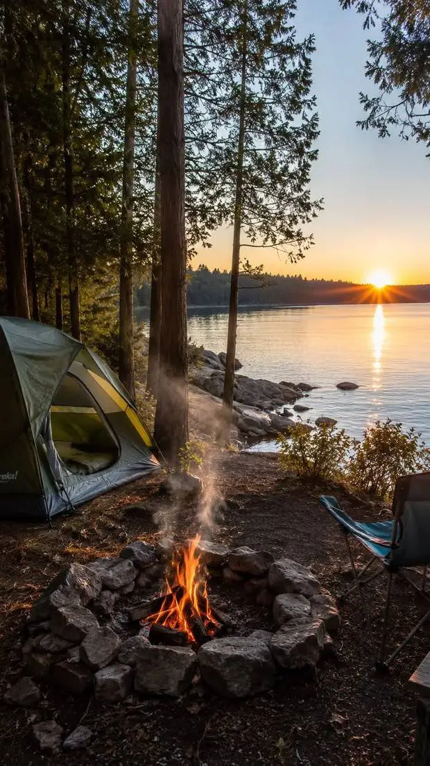 ai character: COD - camping background