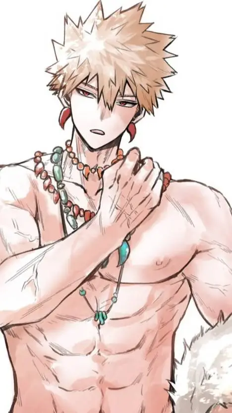 ai character: tribal bakugo  background