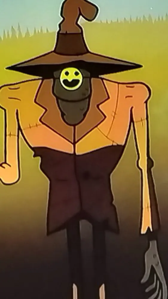 ai character: Halloween tricker  background
