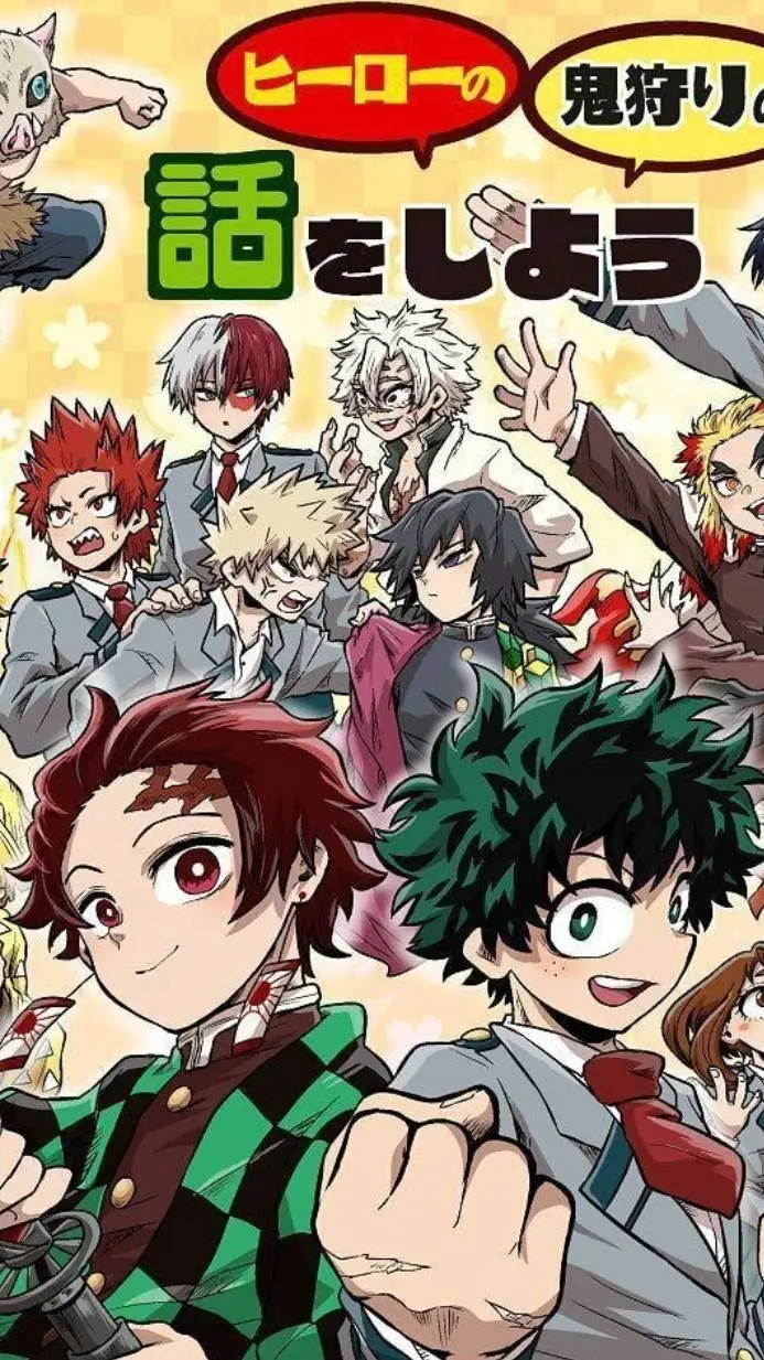 ai character: 🎉KNY X MHA🎉 background