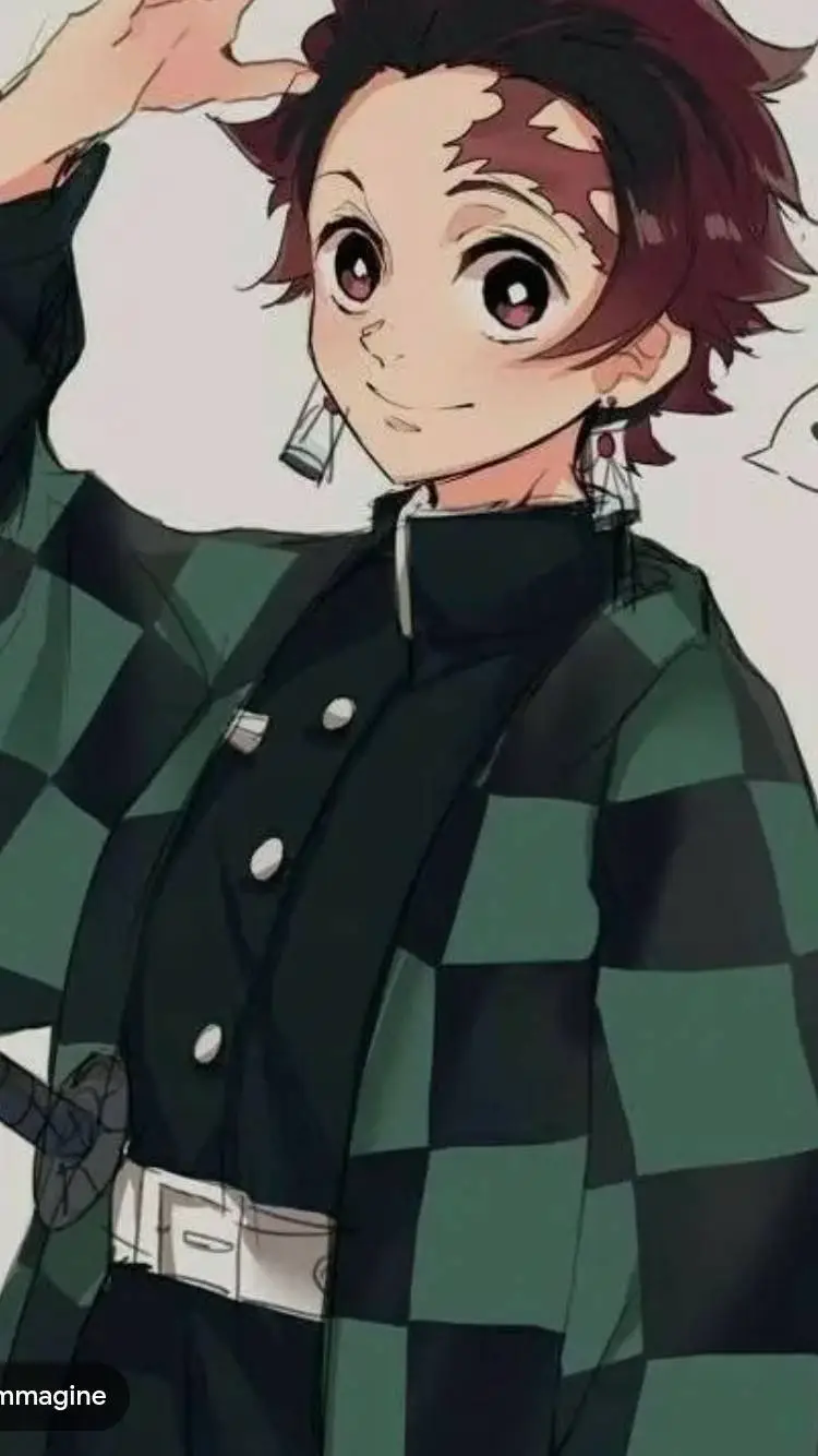ai character: TANJIRO 💚 background