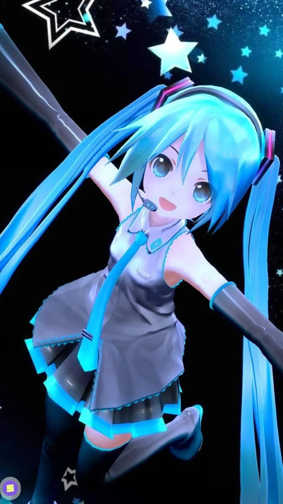 ai character: hatsune miku🩵🎤 background