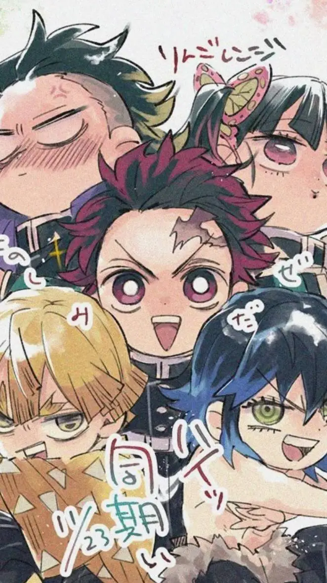 ai character: KAMABOKO SQUAD💚💙💛💜 background