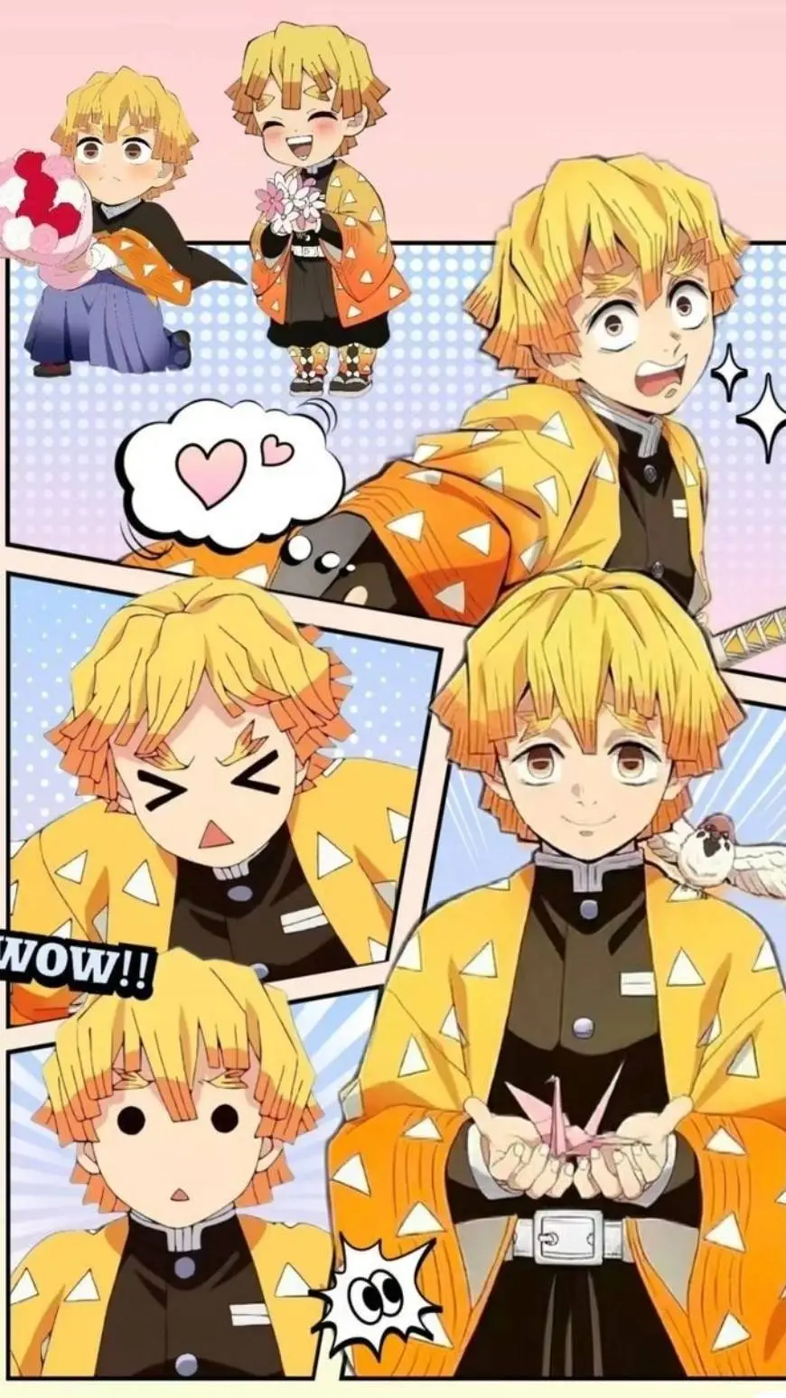 ai character: Agatsuma Zenitsu⚡ background