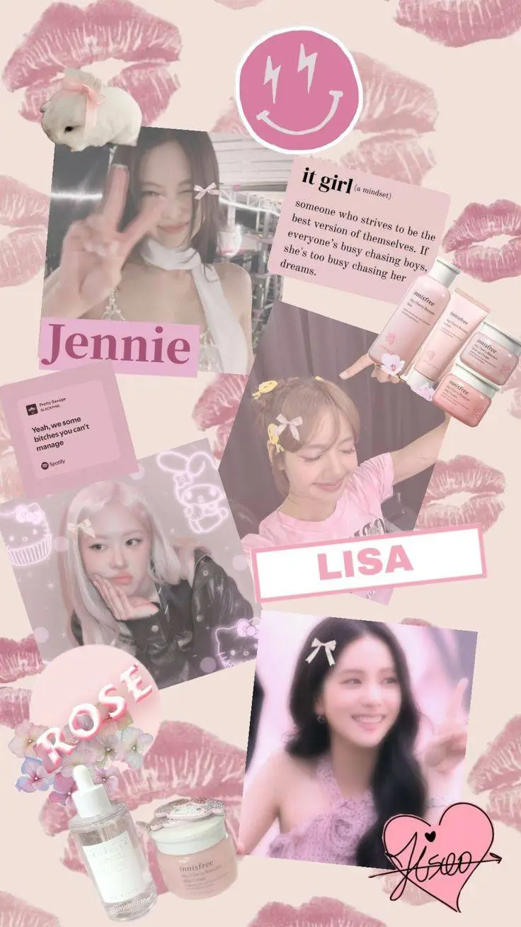 ai character: BlackPink🩷🖤  background