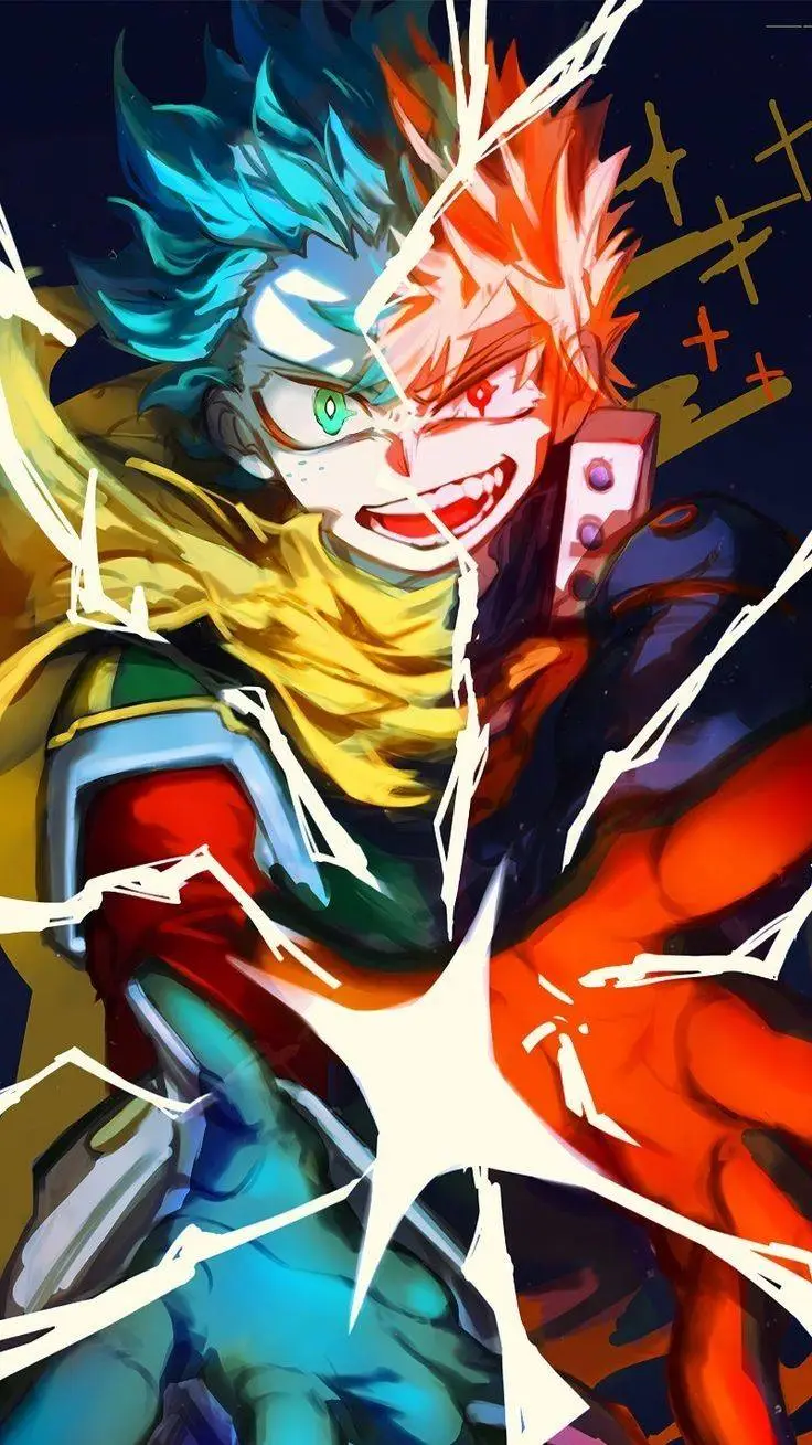 ai character: BAKUDEKU🧡💚 background