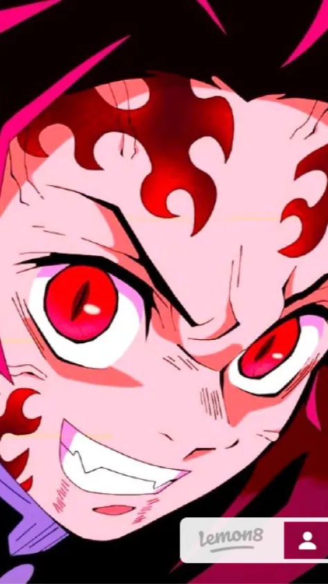 ai character: Demon tanjiro  background