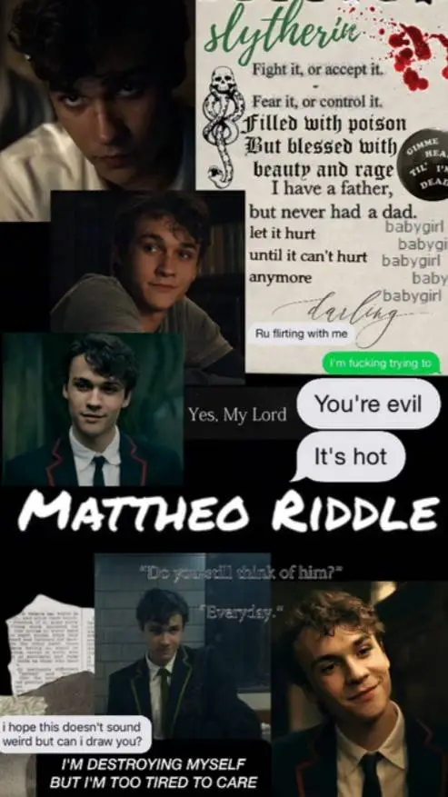 ai character: Mattheo Riddle  background