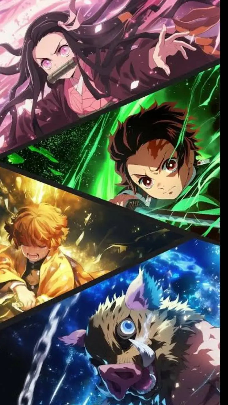 ai character: demon slayer  background