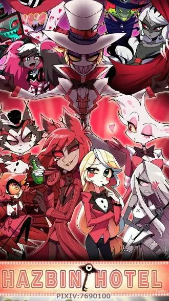 ai character: HAZBIN HOTEL CREW background