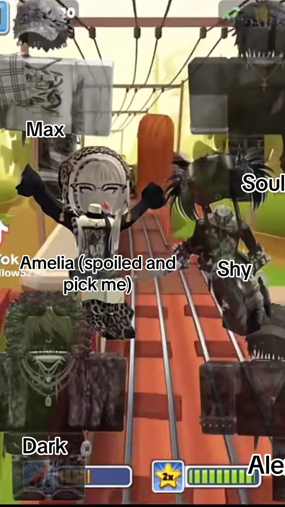 ai character: Roblox group chat  background