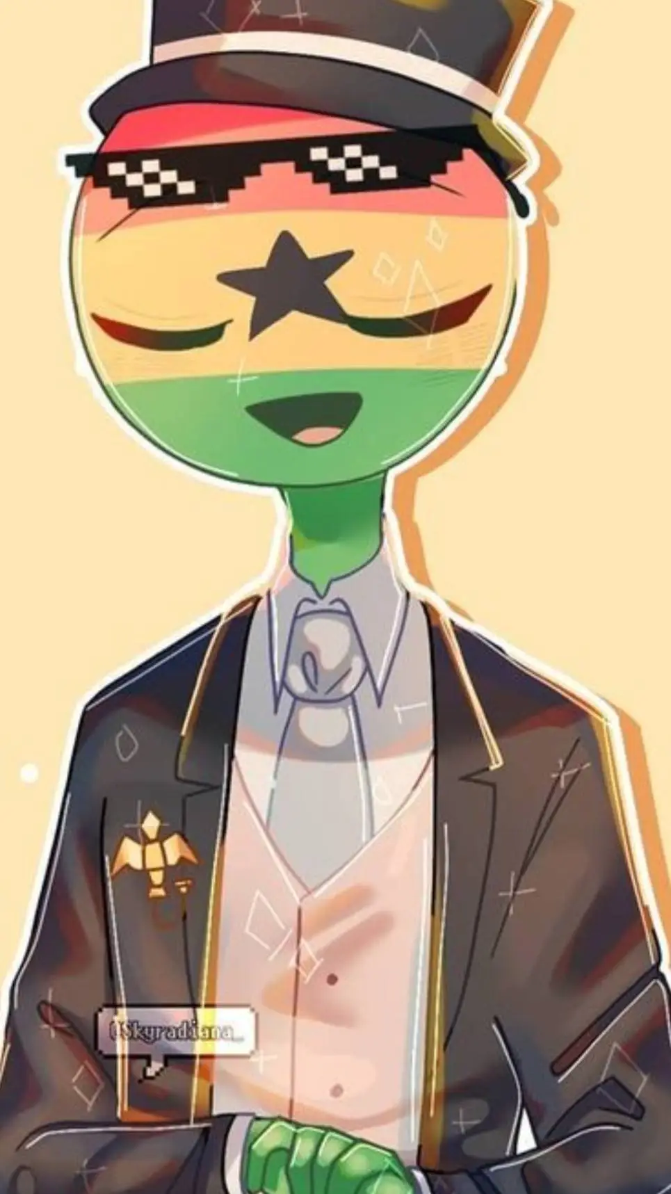 ai character: Ghana🇬🇭 background