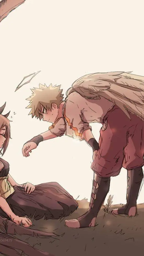 ai character: bakugo alngel background