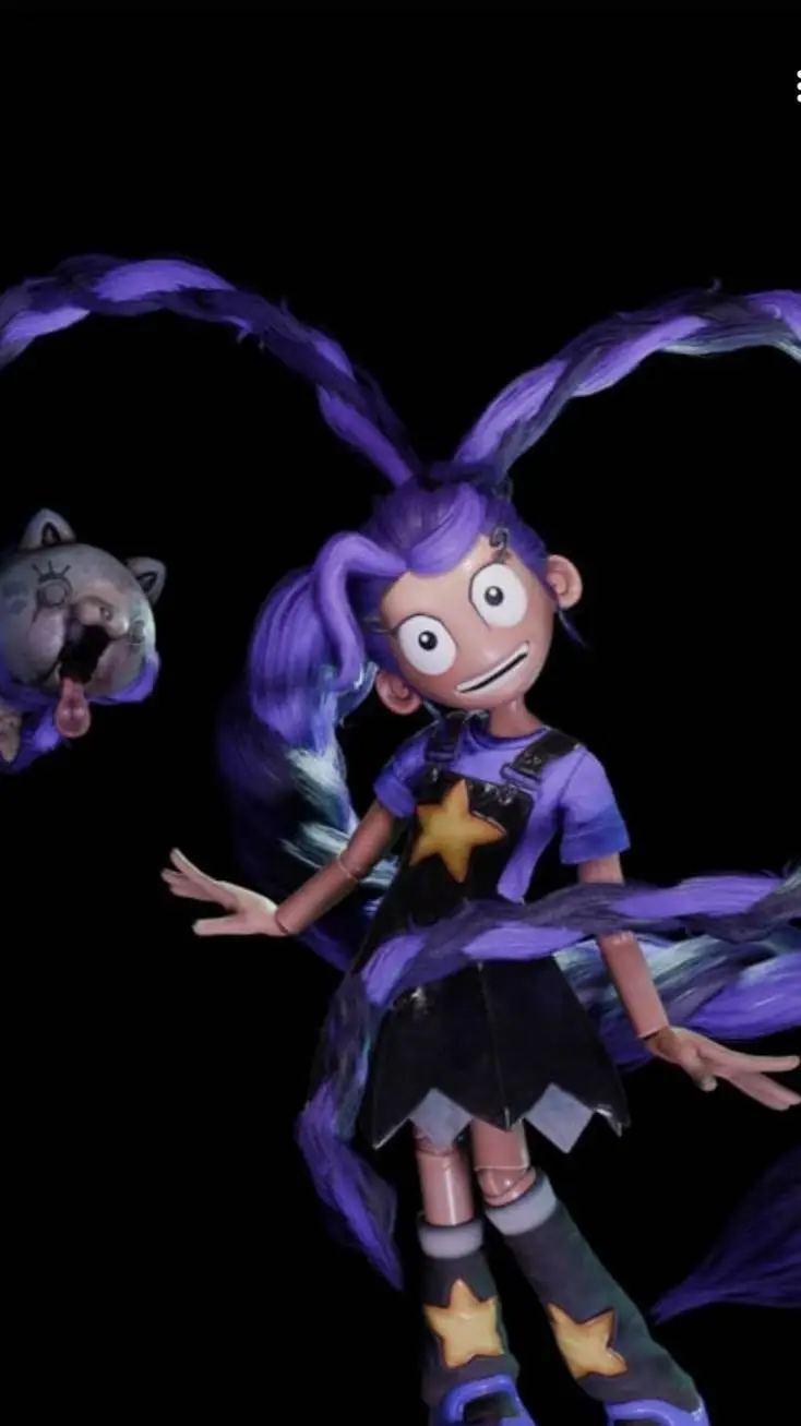 ai character: lilly love braids  background