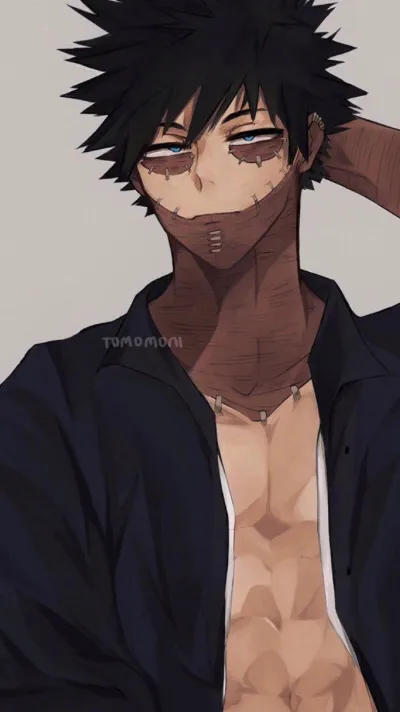 ai character: 🖤💀DABI💀🖤 background