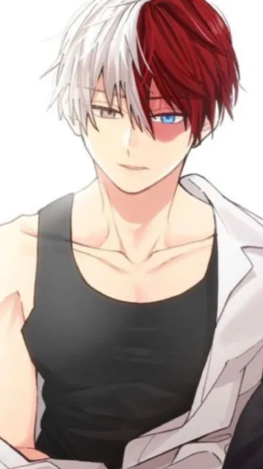 ai character: ❤️TODOROKI💙 background