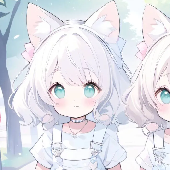 chat with ai character: Kittengirl twins