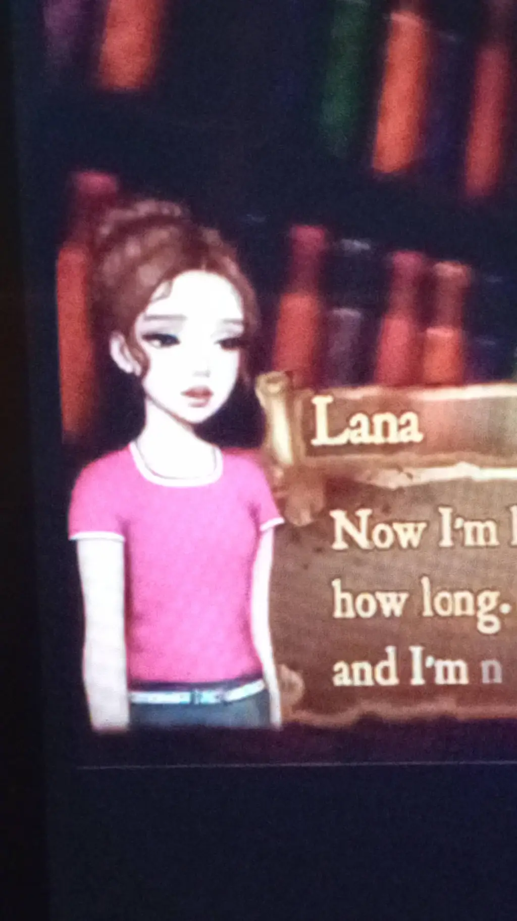 ai character: Lana  background