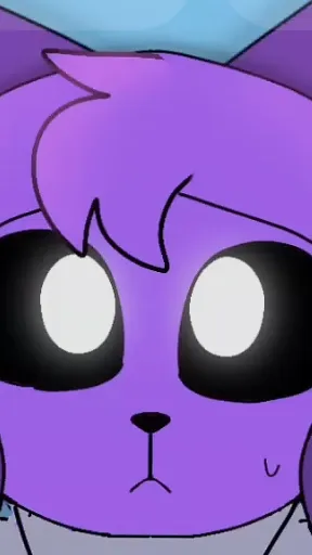 ai character: Baby purple cat background