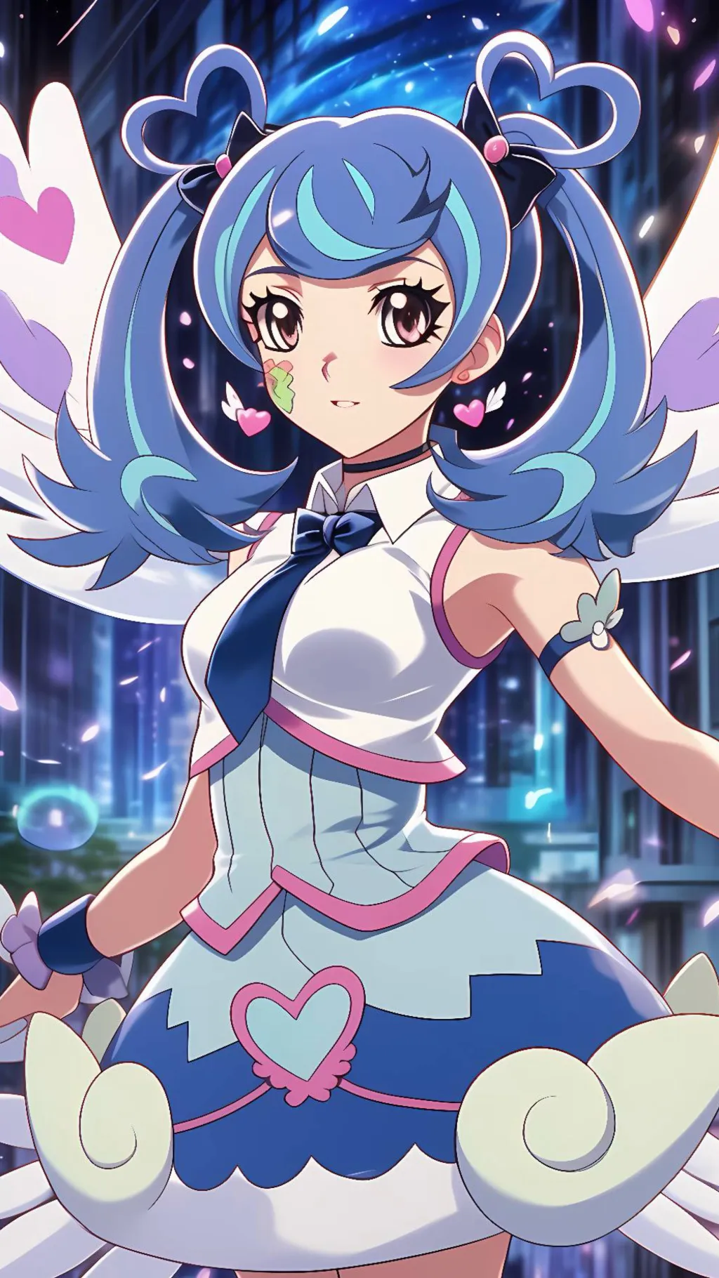 ai character: Blue Angel background