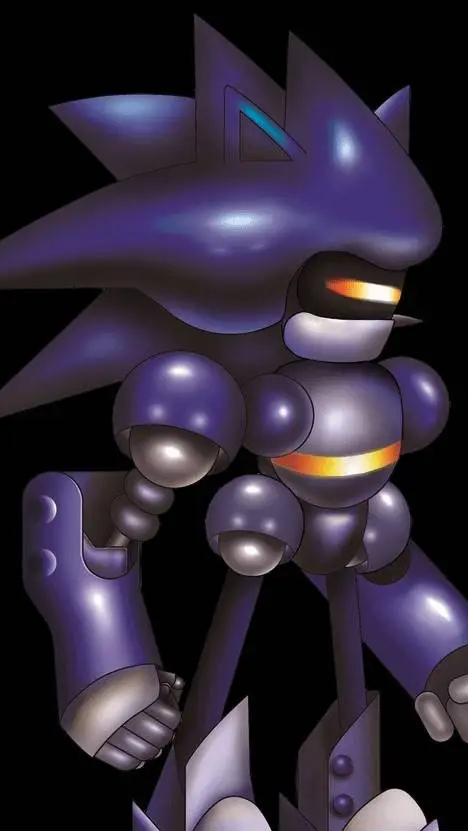 ai character: mecha sonic background