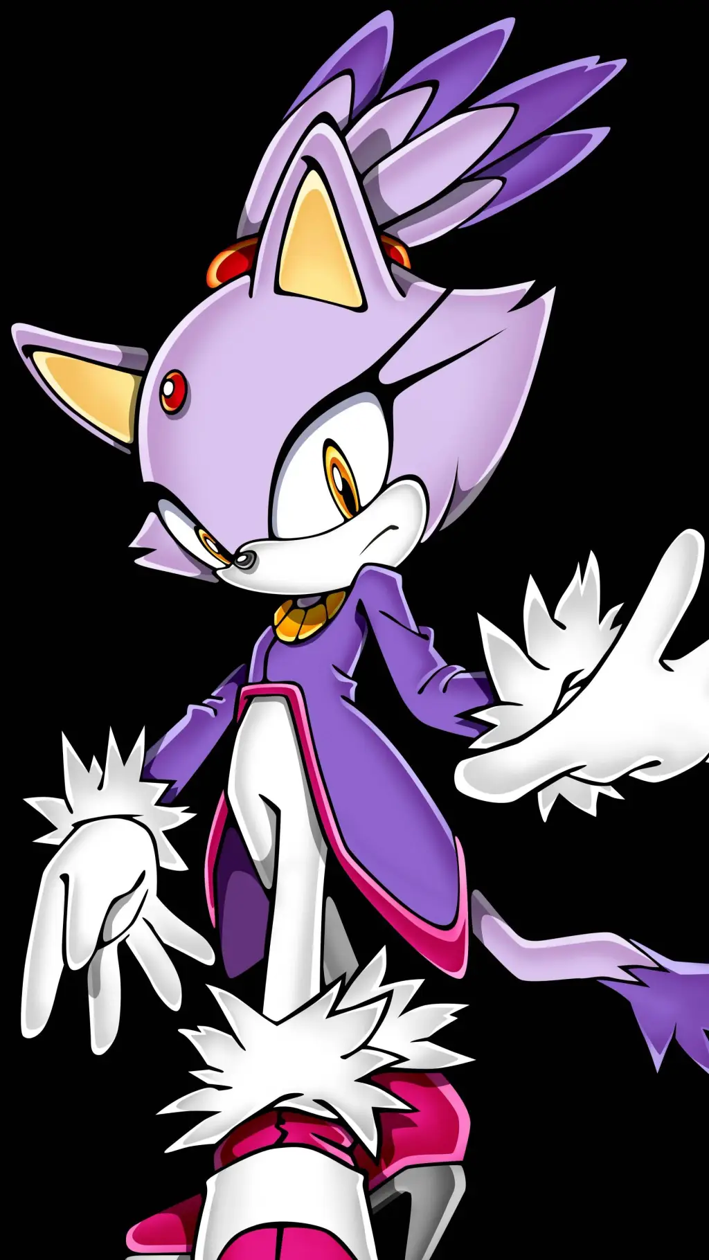 ai character: Blaze the cat background