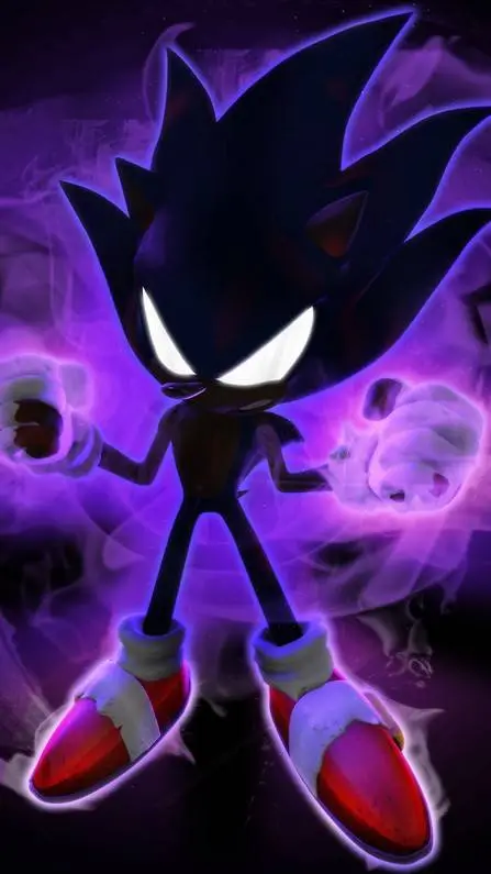 ai character: dark sonic background