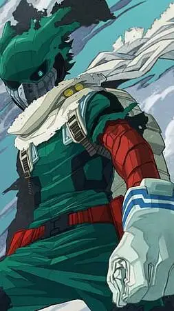 ai character: Deku (dark) background