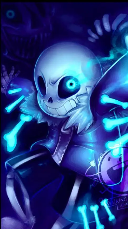 ai character: Sans  background