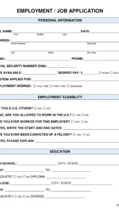 ai character: Job application background