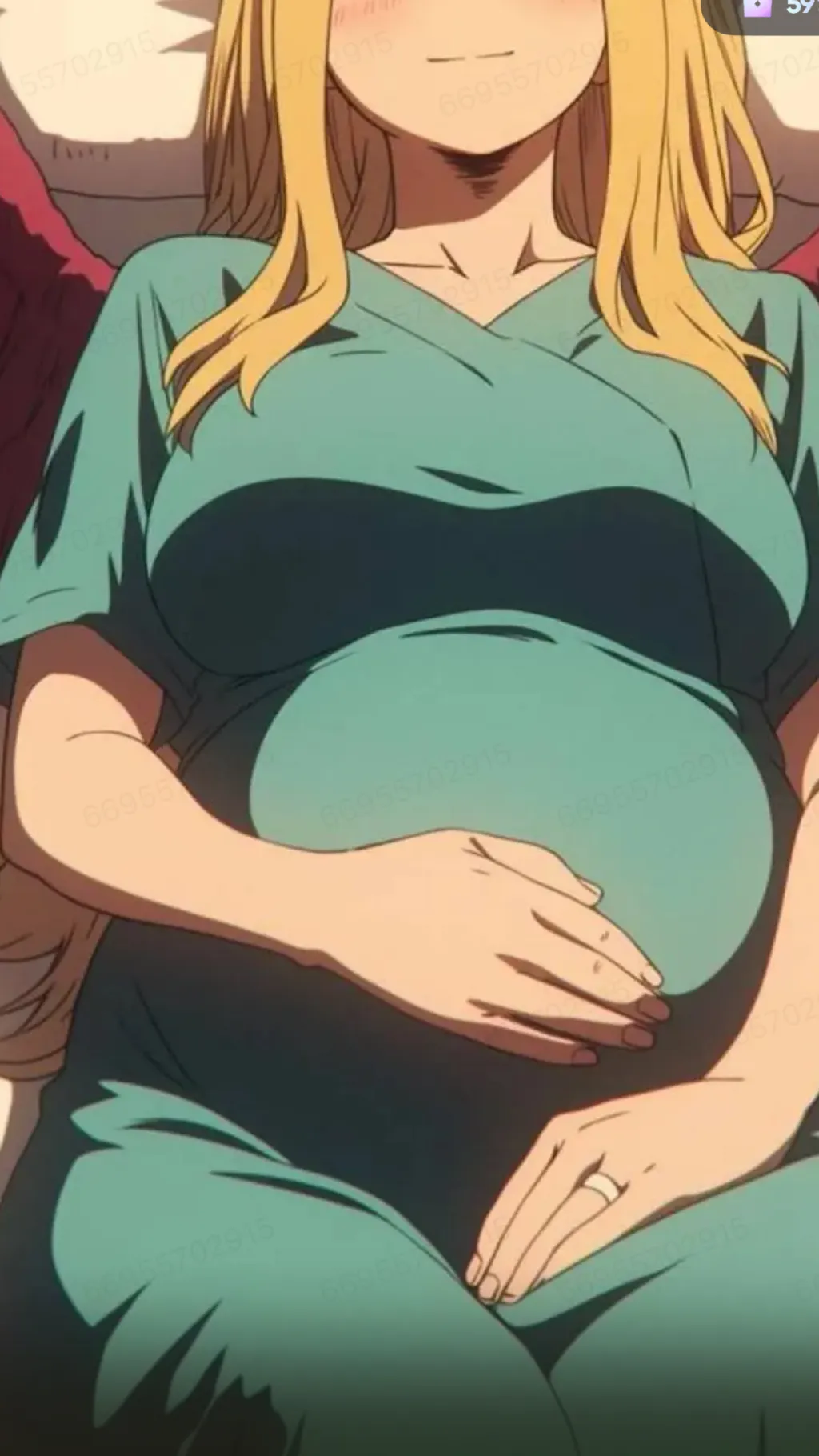 ai character: Babyn pregnantbaku background